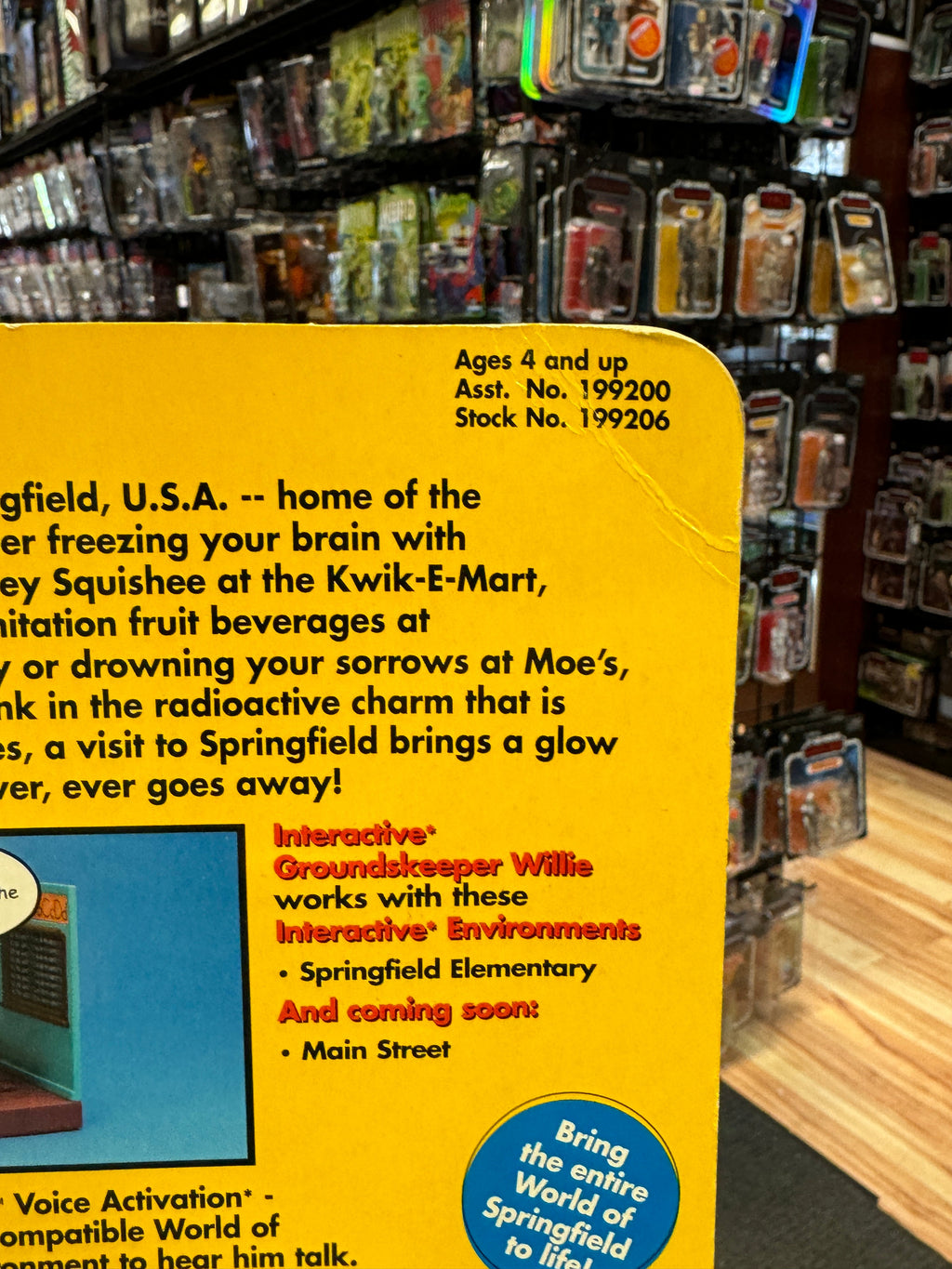 Grounds Keeper Willie (Vintage Simpsons, Playmates) SEALED product image 9, provided for visual reference and product detail