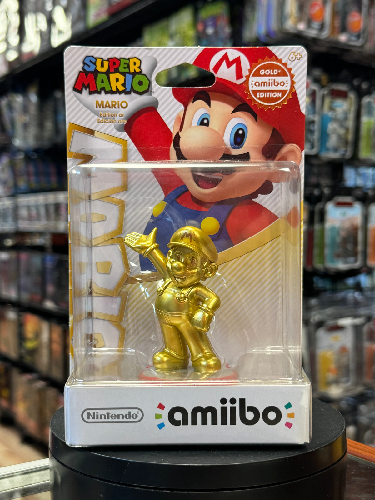 Gold Edition Super Mario (Nintendo, Amibo Life Character) SEALED product image 1, provided for visual reference and product