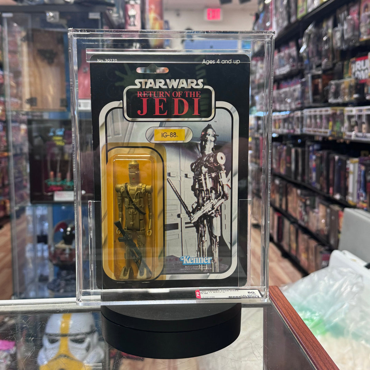 IG-88 ROTJ 77A (Vintage Star Wars, Kenner) **AFA Graded 80Y** product image 1, provided for visual reference and product