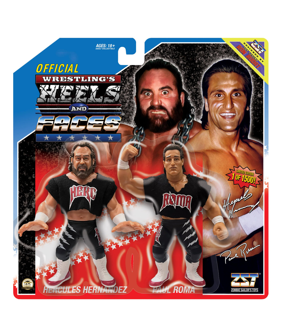 Power & Glory Hercules & Paul Roma (ZST Heels & Faces, WWE) product image 1, provided for visual reference and product