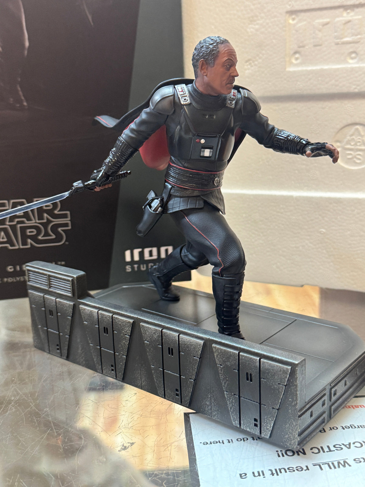 Moff Gideon BDS 1/10 Statue (Star Wars, Iron Studios) NEW OPEN product image 7, provided for visual reference and product
