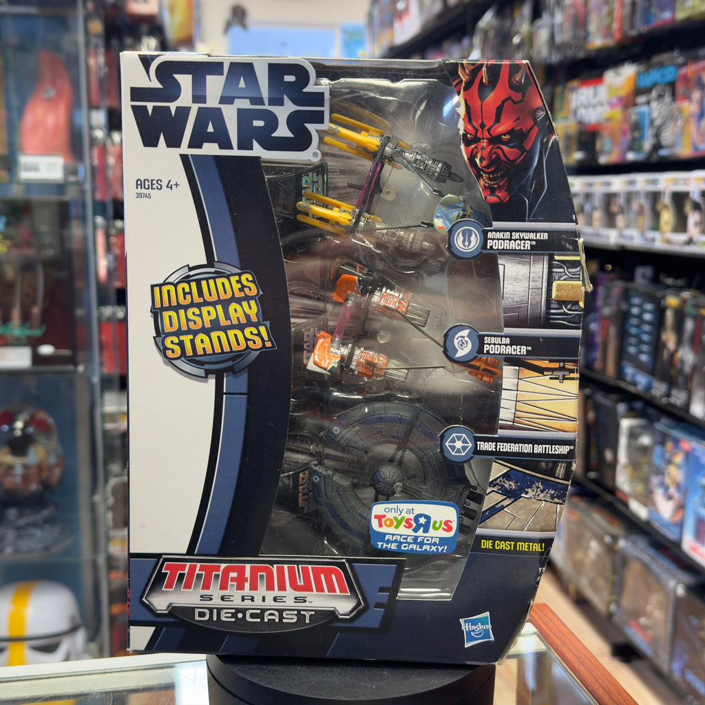 Podracing Set Titanium Series TRU 7222 (Star Wars, Hasbro) SEALED product image 1, provided for visual reference and product