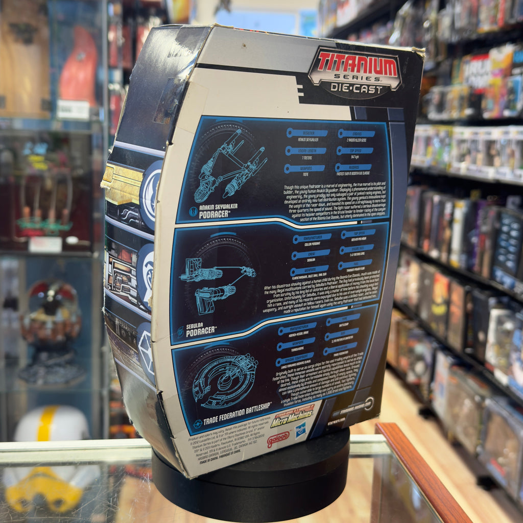 Podracing Set Titanium Series TRU 7222 (Star Wars, Hasbro) SEALED product image 3, provided for visual reference and product