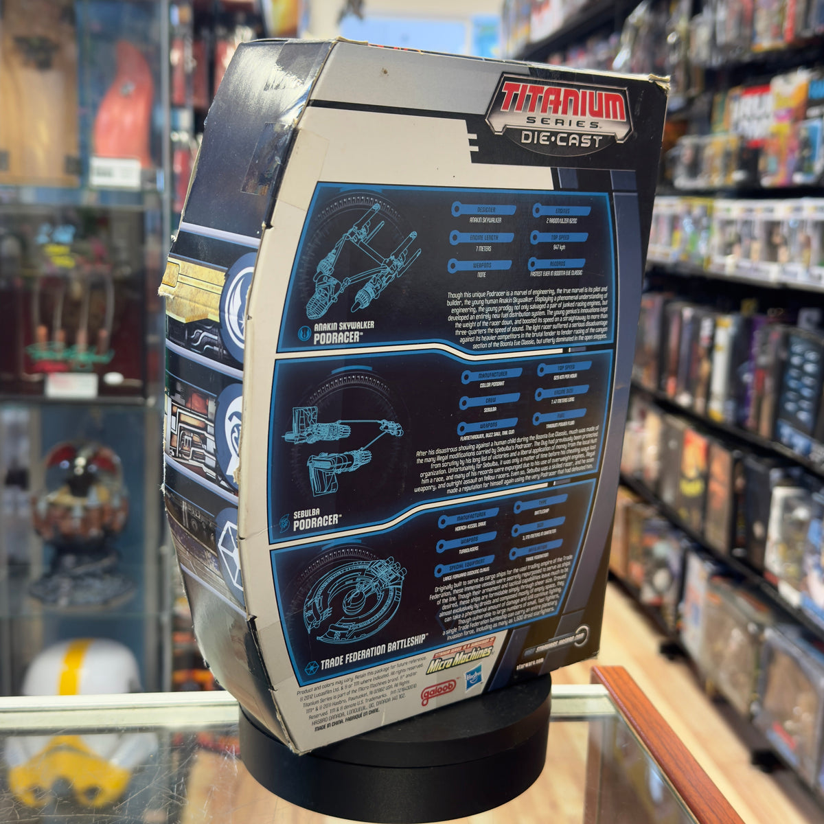 Podracing Set Titanium Series TRU 7222 (Star Wars, Hasbro) SEALED product image 3, provided for visual reference and product