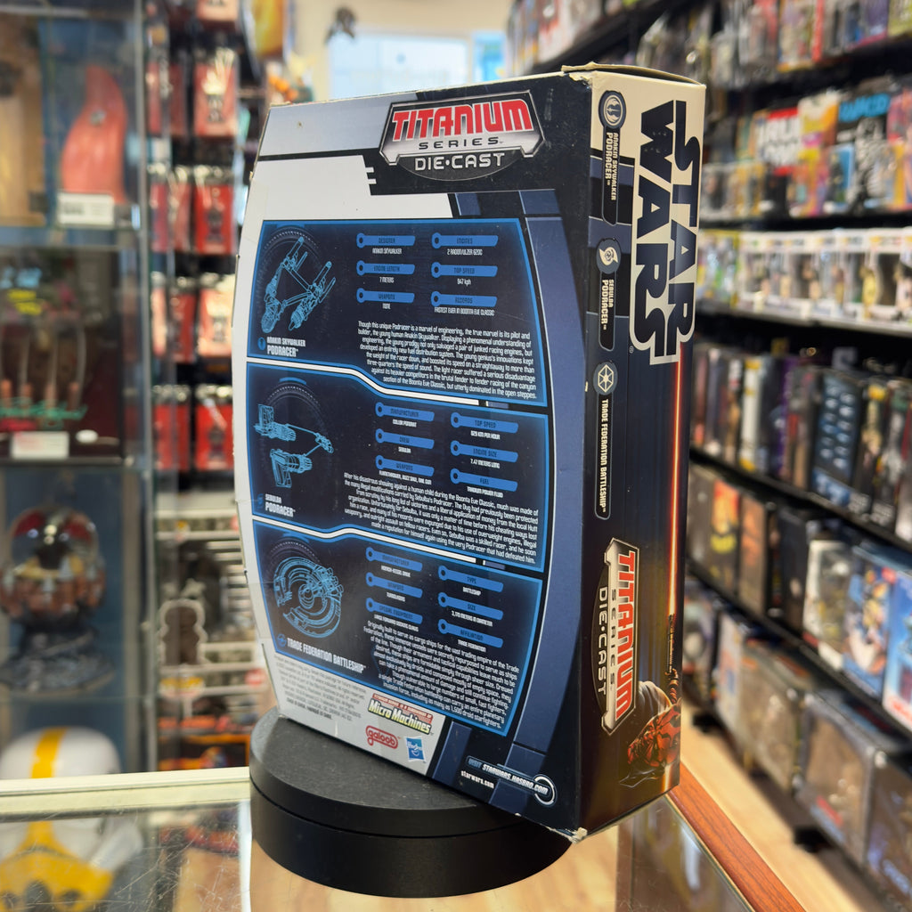Podracing Set Titanium Series TRU 7222 (Star Wars, Hasbro) SEALED product image 4, provided for visual reference and product