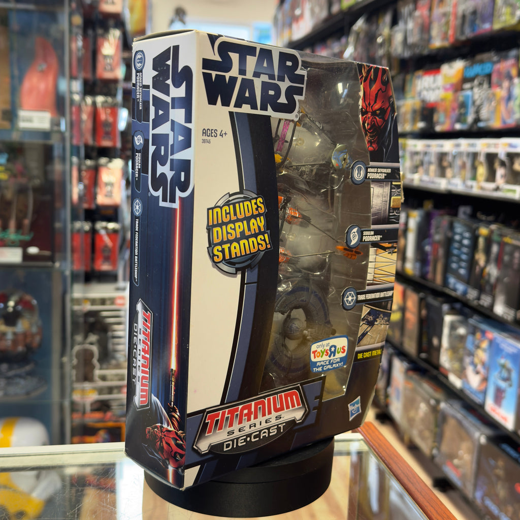 Podracing Set Titanium Series TRU 7222 (Star Wars, Hasbro) SEALED product image 5, provided for visual reference and product