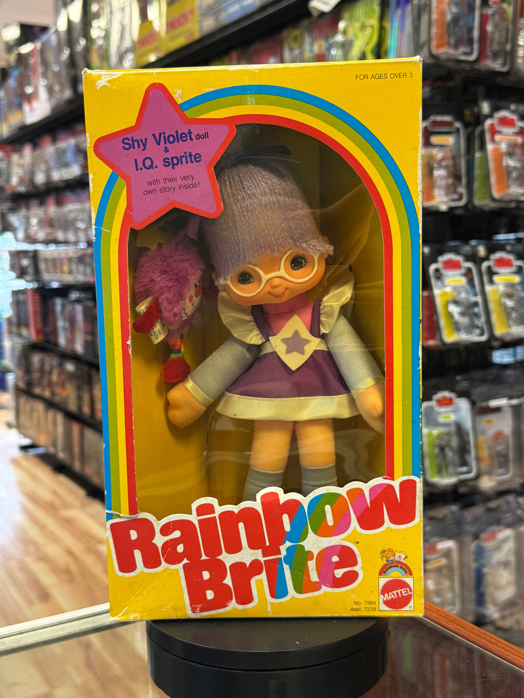 Shy Violet Doll with IQ Sprite (Vintage Rainbow Brite, Mattel) **NEW OPEN BOX** product image 1, provided for visual