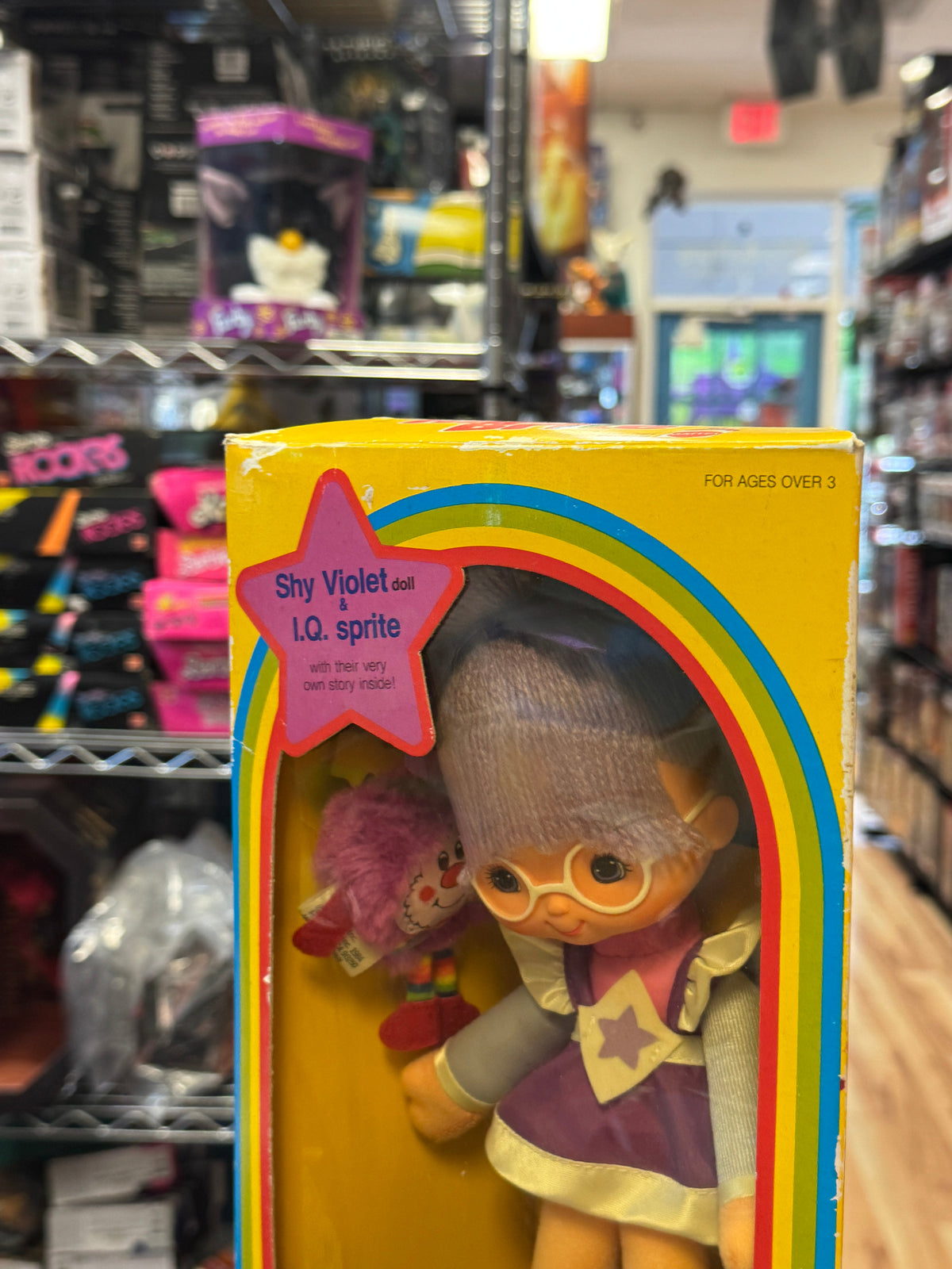 Shy Violet Doll with IQ Sprite (Vintage Rainbow Brite, Mattel) **NEW OPEN BOX** product image 5, provided for visual