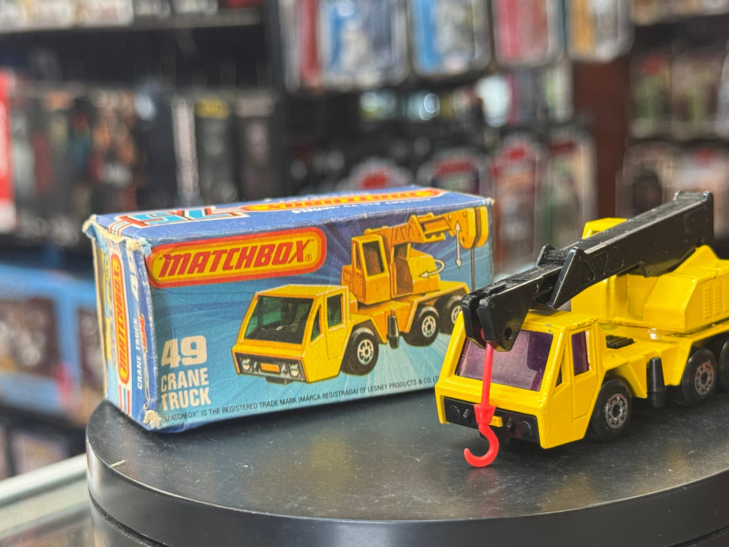 Crane Truck 49 Purple Windows Diecast (Vintage Matchbox, Lesney) product image 7, provided for visual reference and product