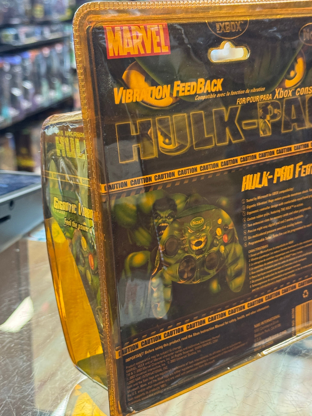 Incredible Hulk Controller Pad (Microsoft X-Box, Marvel) SEALED product image 8, provided for visual reference and product