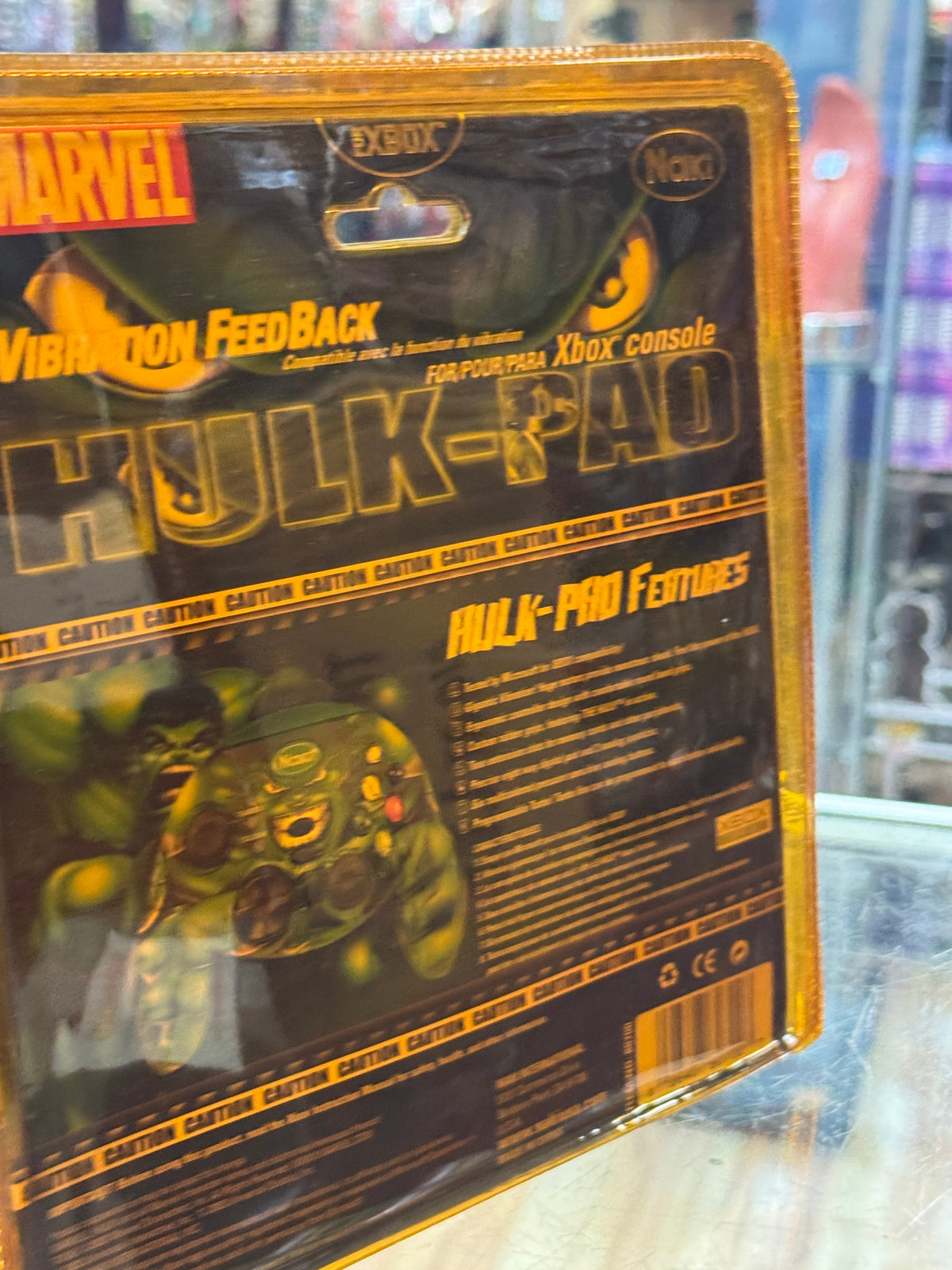Incredible Hulk Controller Pad (Microsoft X-Box, Marvel) SEALED product image 7, provided for visual reference and product