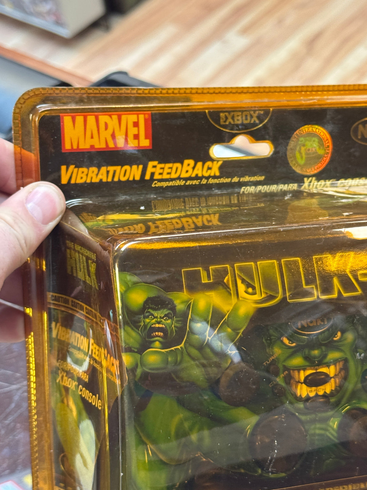 Incredible Hulk Controller Pad (Microsoft X-Box, Marvel) SEALED product image 5, provided for visual reference and product