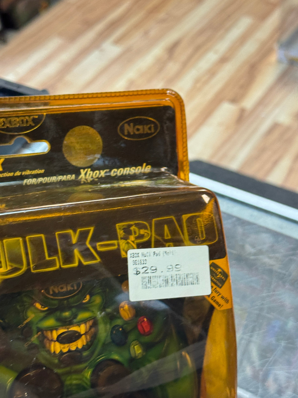 Incredible Hulk Controller Pad (Microsoft X-Box, Marvel) SEALED product image 4, provided for visual reference and product