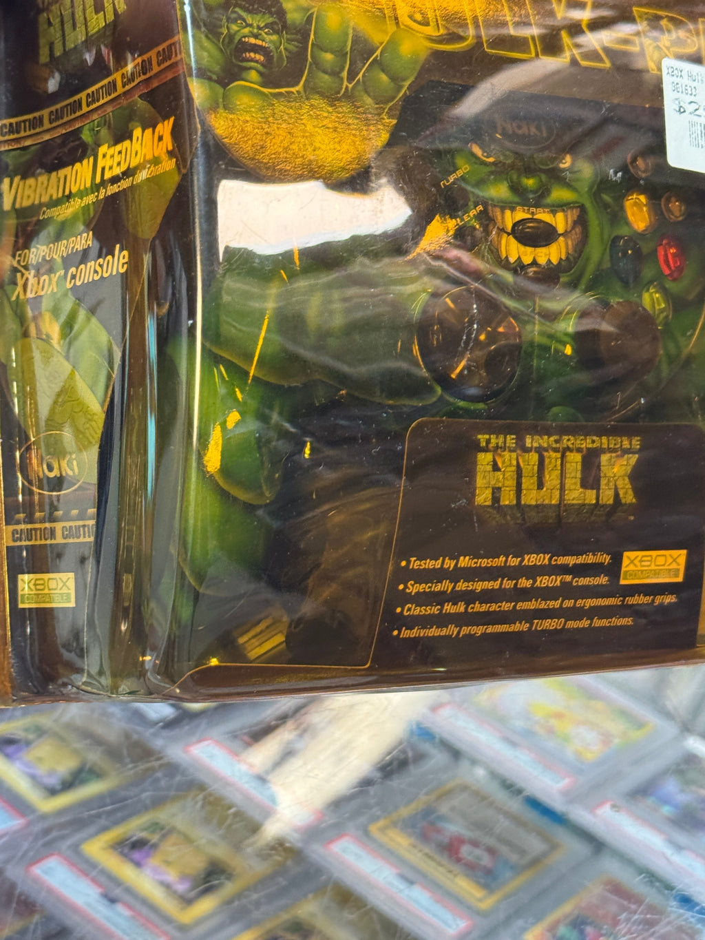 Incredible Hulk Controller Pad (Microsoft X-Box, Marvel) SEALED product image 3, provided for visual reference and product