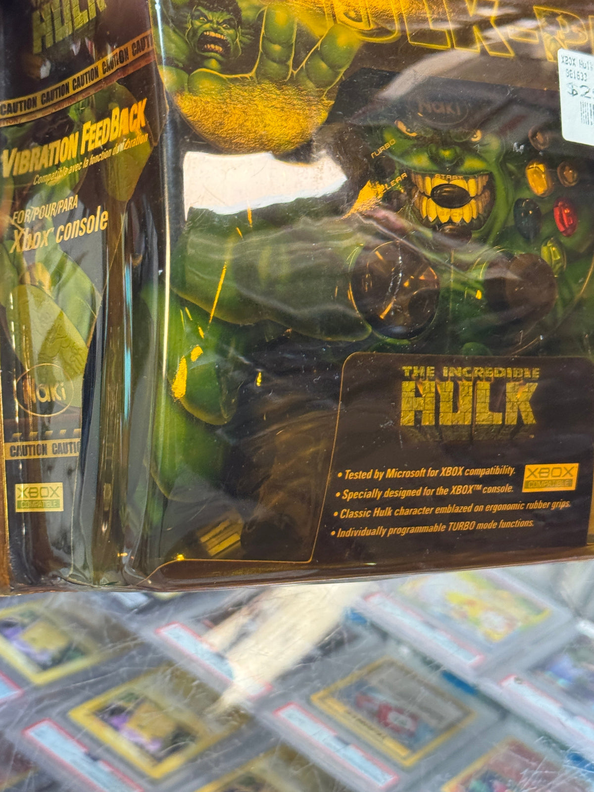 Incredible Hulk Controller Pad (Microsoft X-Box, Marvel) SEALED product image 3, provided for visual reference and product