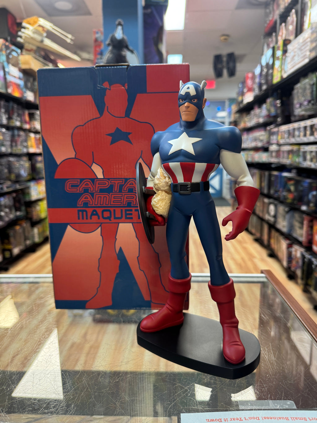 Captain America Maquette Statue (Marvel X-Men Evolution, Hard Hero) product image 1, provided for visual reference and