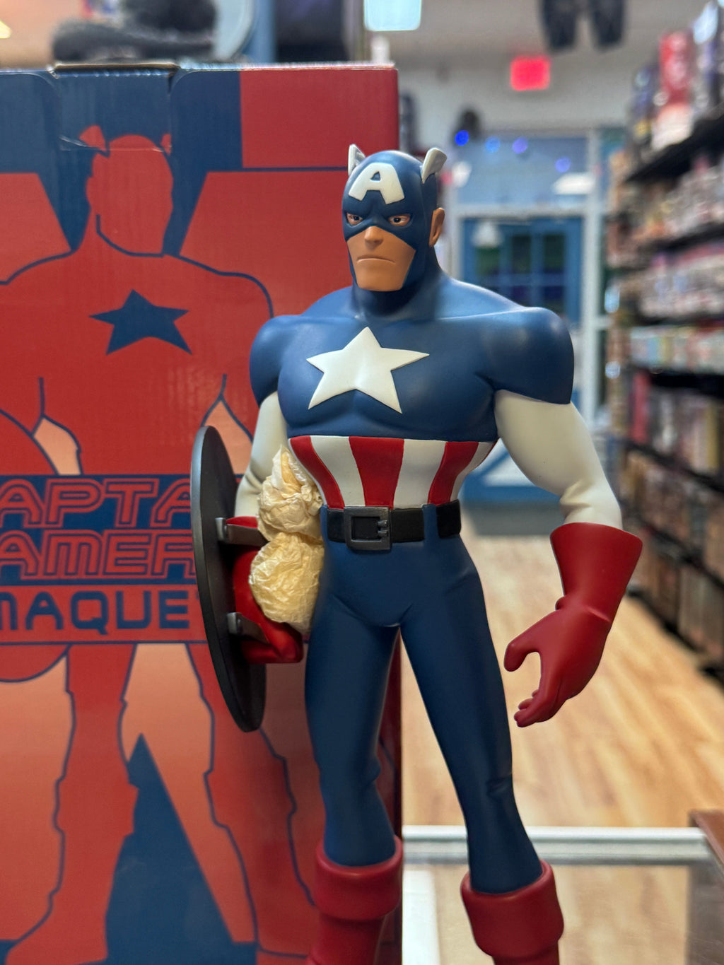 Captain America Maquette Statue (Marvel X-Men Evolution, Hard Hero) product image 2, provided for visual reference and