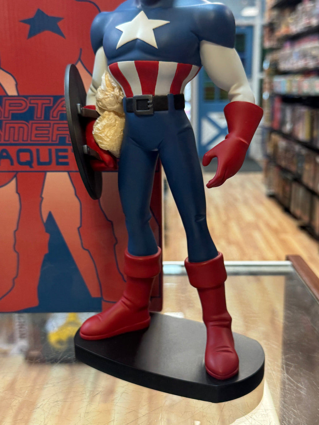 Captain America Maquette Statue (Marvel X-Men Evolution, Hard Hero) product image 3, provided for visual reference and
