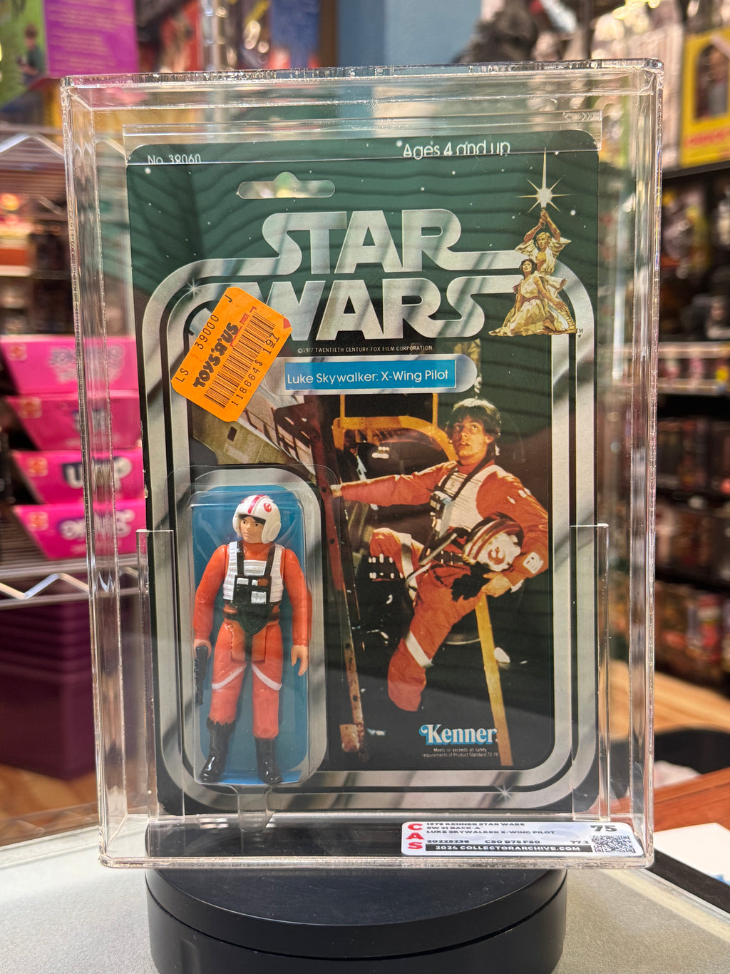 X-Wing Luke Skywalker ANH 21A (Vintage Star Wars, Kenner) **CAS Graded 75** product image 1, provided for visual reference