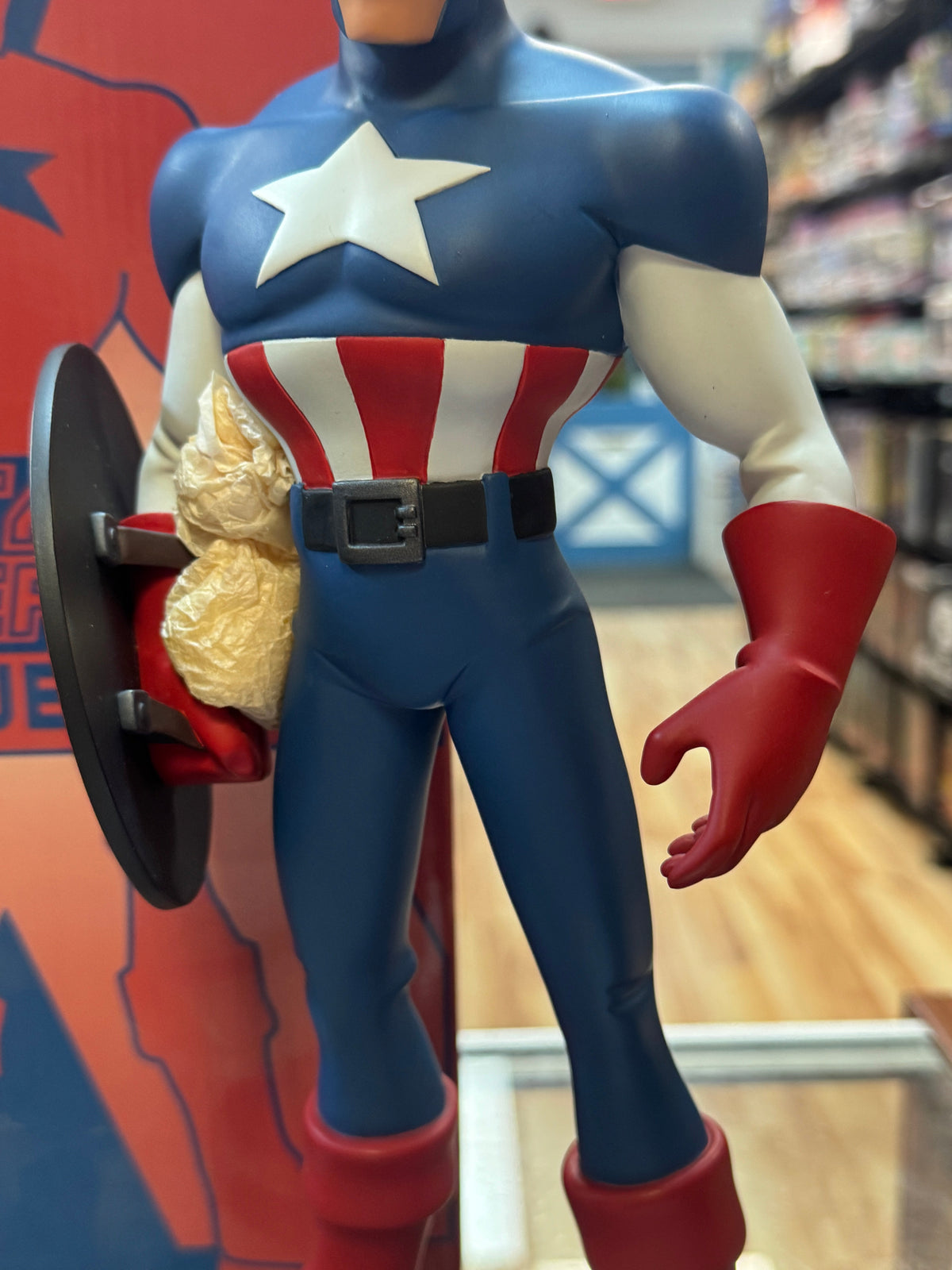 Captain America Maquette Statue (Marvel X-Men Evolution, Hard Hero) product image 6, provided for visual reference and