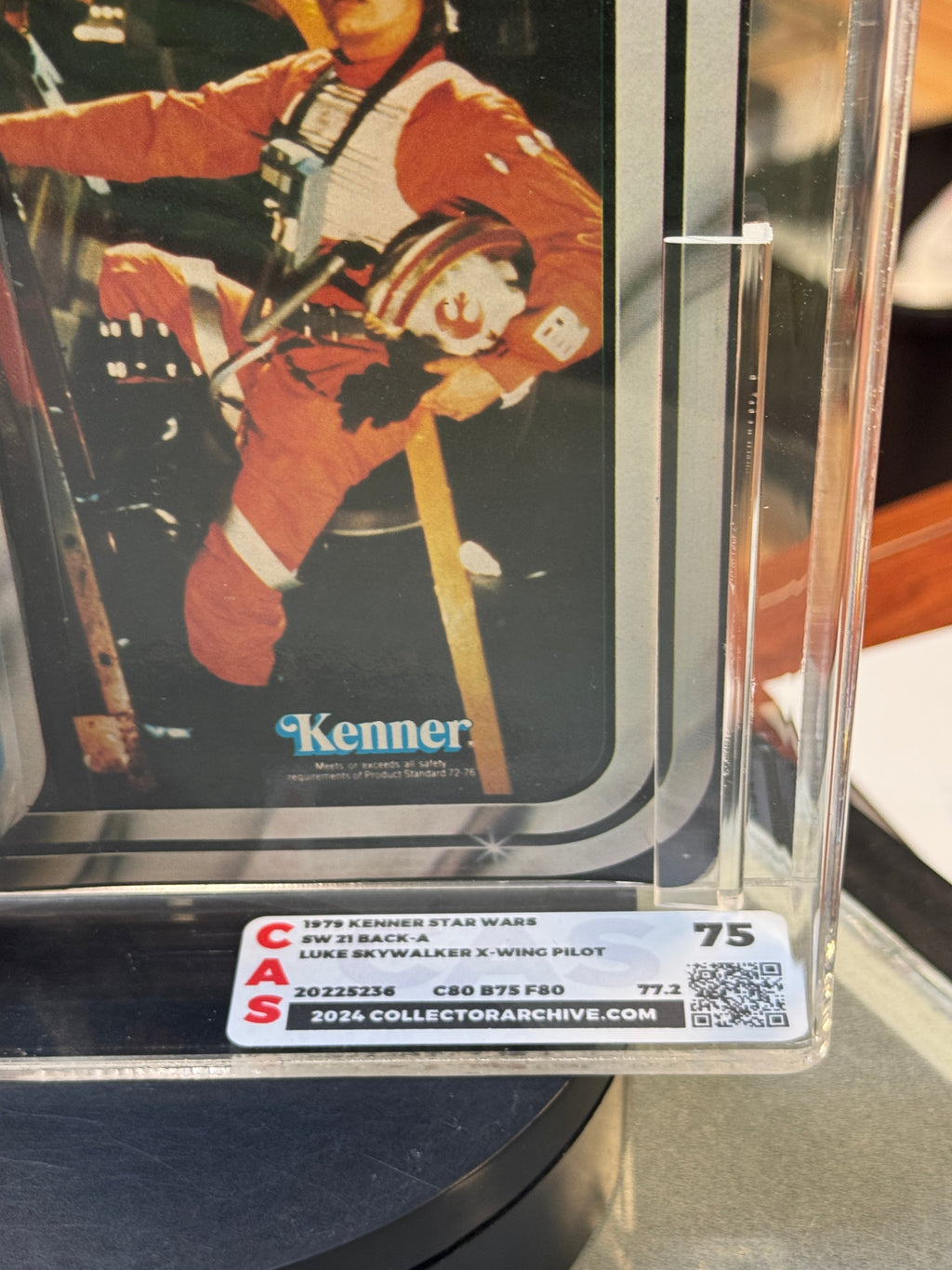 X-Wing Luke Skywalker ANH 21A (Vintage Star Wars, Kenner) **CAS Graded 75** product image 9, provided for visual reference