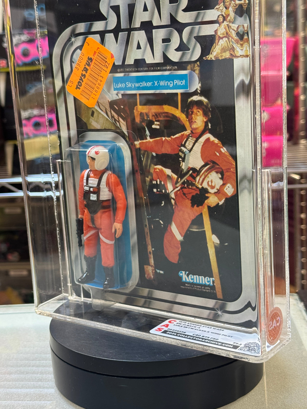 X-Wing Luke Skywalker ANH 21A (Vintage Star Wars, Kenner) **CAS Graded 75** product image 7, provided for visual reference