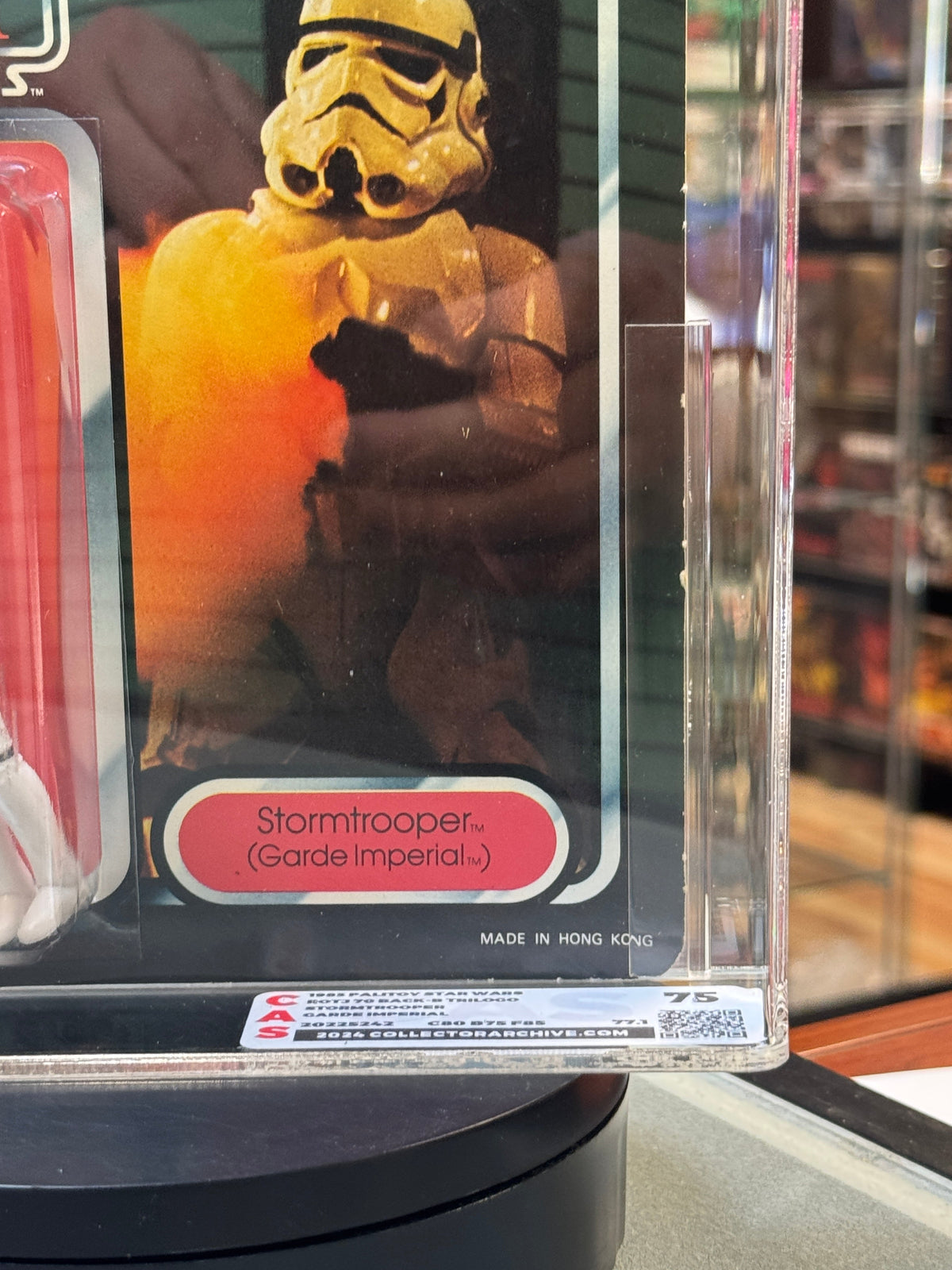 Stormtrooper TriLogo 70B (Vintage Star Wars, Kenner) **CAS Graded 75** product image 9, provided for visual reference and