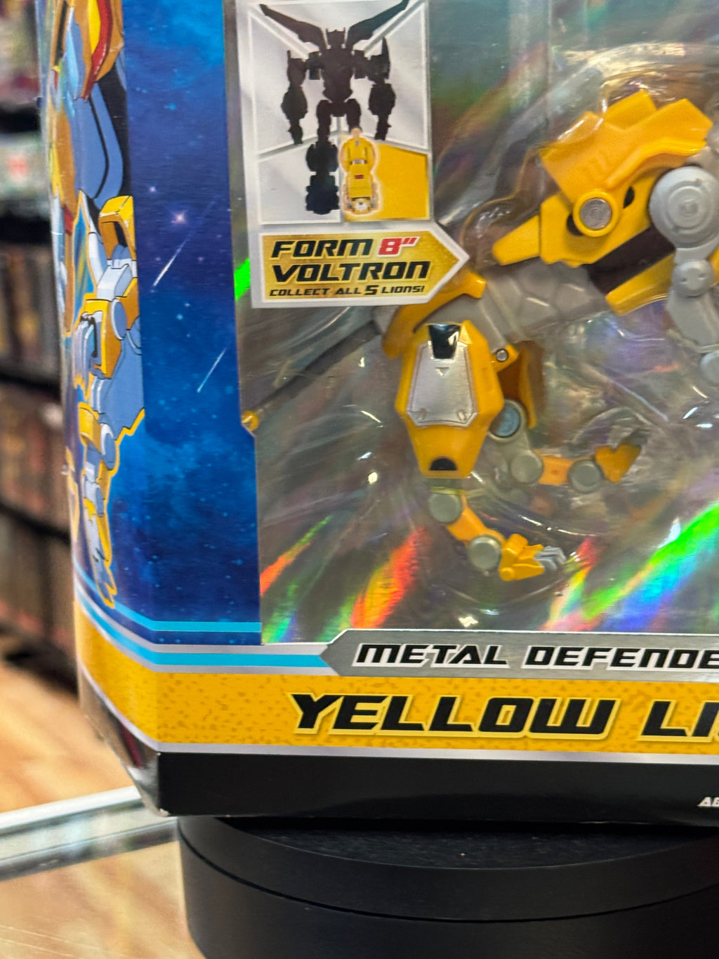 Yellow Lion Metal Defender (Voltron, Playmates) SEALED product image 5, provided for visual reference and product detail