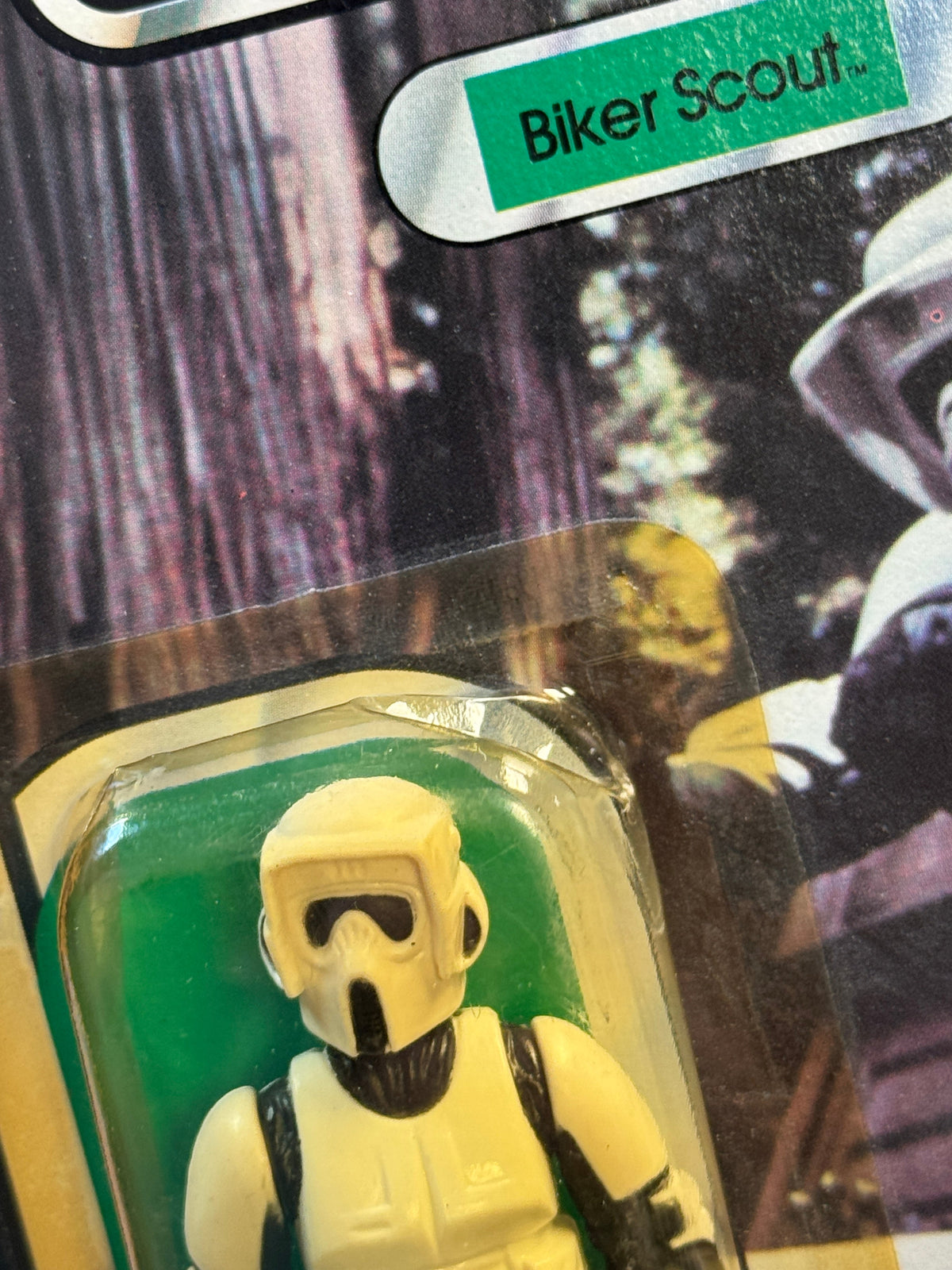 Biker Scout ROTJ 65B 7236 (Vintage Star Wars, Kenner) SEALED product image 5, provided for visual reference and product