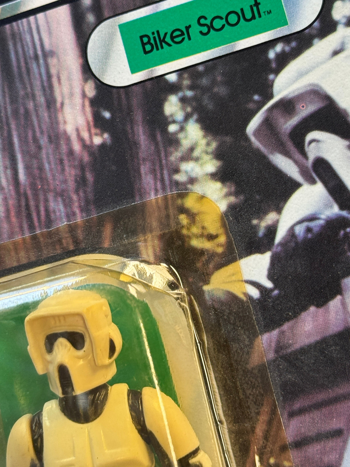 Biker Scout ROTJ 65B 7236 (Vintage Star Wars, Kenner) SEALED product image 4, provided for visual reference and product