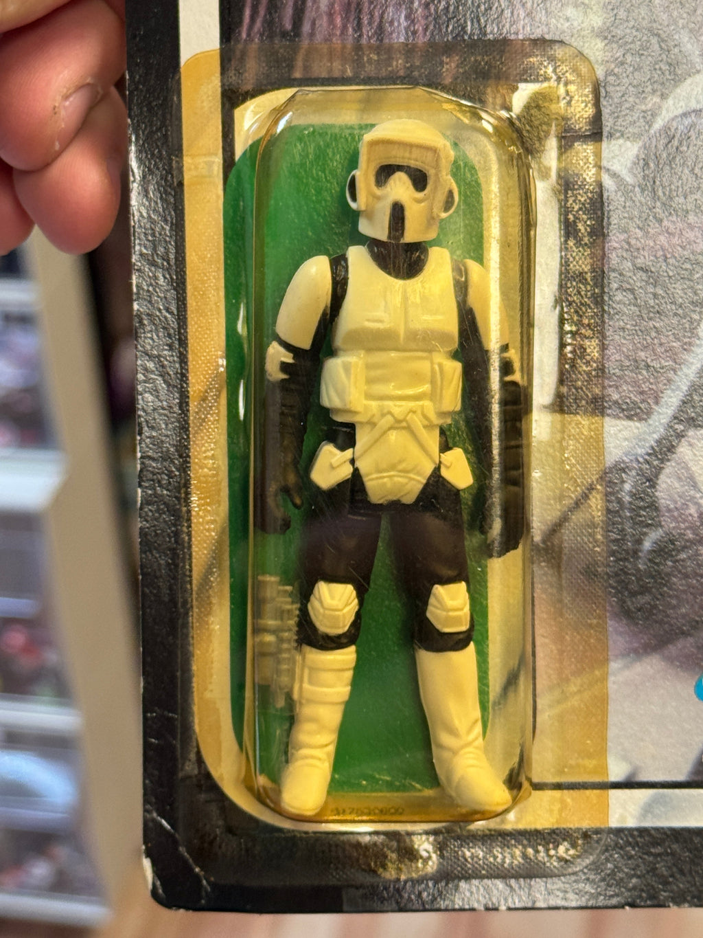 Biker Scout ROTJ 65B 7236 (Vintage Star Wars, Kenner) SEALED product image 3, provided for visual reference and product