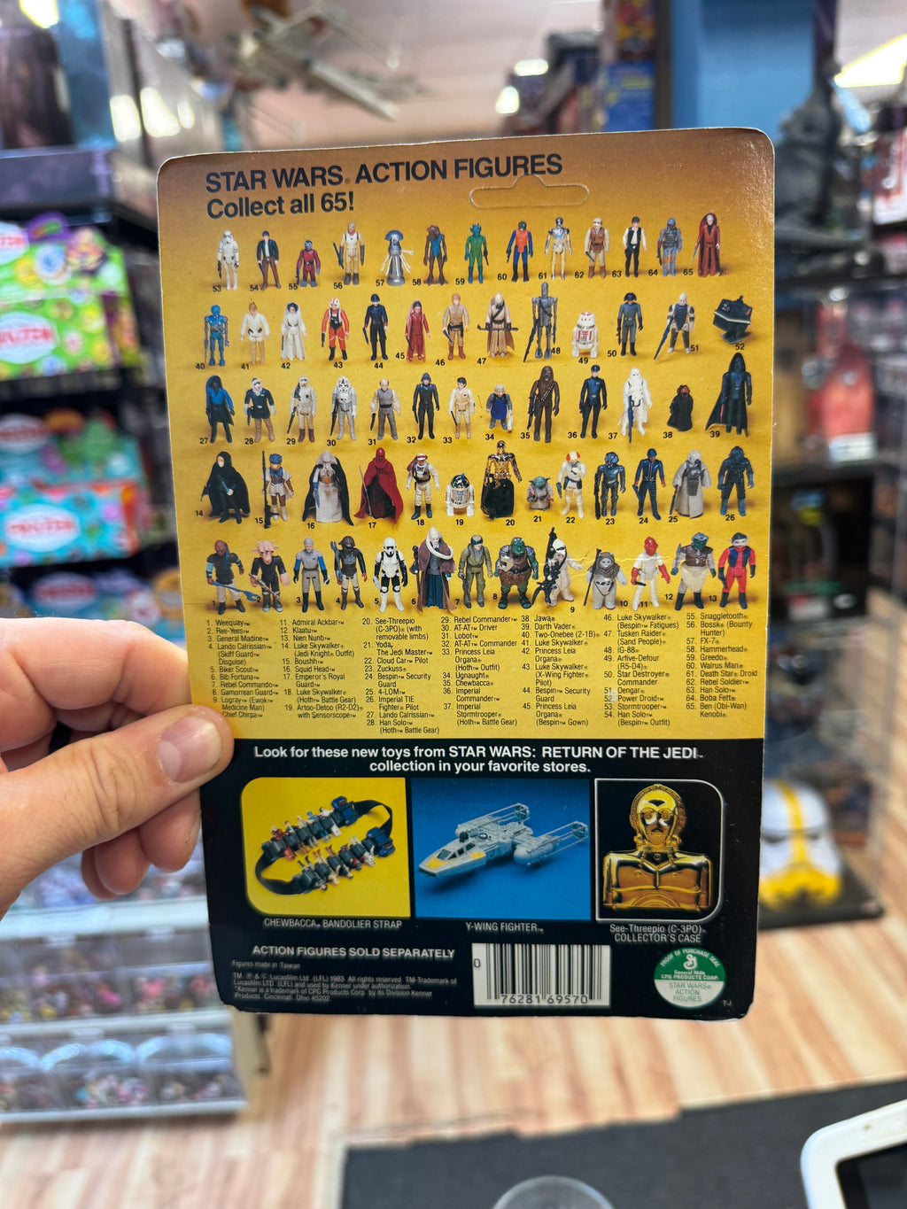 Biker Scout ROTJ 65B 7236 (Vintage Star Wars, Kenner) SEALED product image 2, provided for visual reference and product