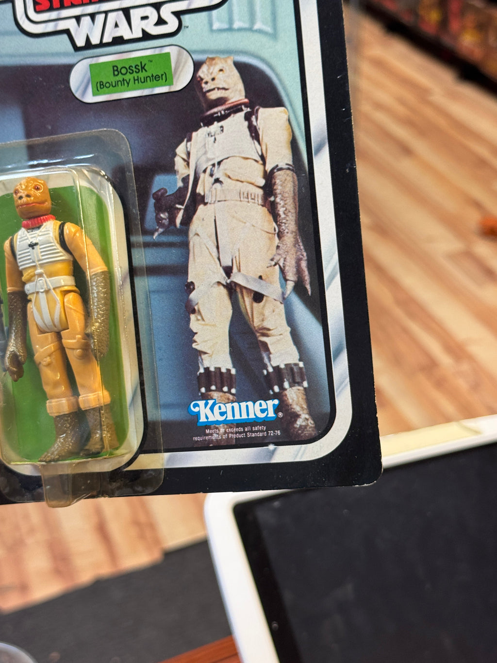 Bossk ESB 41D 7232 (Vintage Star Wars, Kenner) SEALED/CRACKED BUBBLE (Copy) product image 6, provided for visual reference
