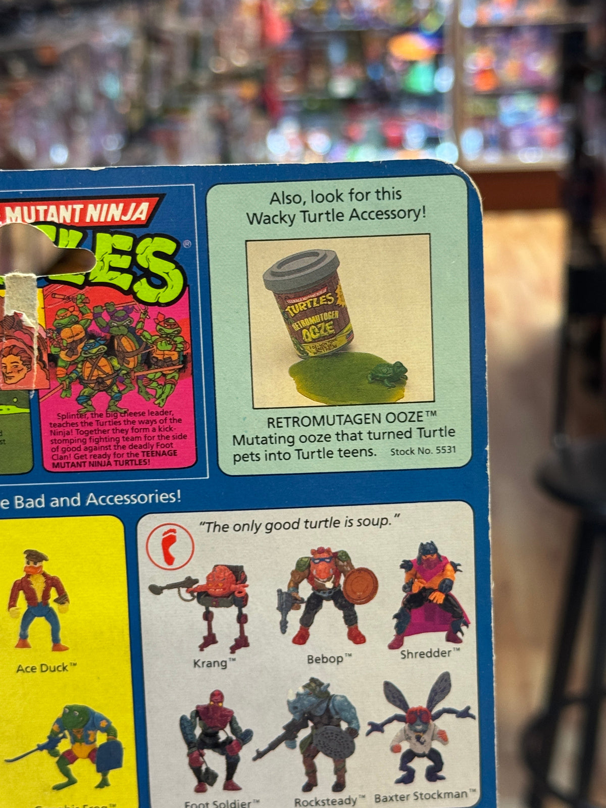Krang with Walker 14 Back (Vintage TMNT Ninja Turtles, Playmates) SEALED product image 6, provided for visual reference and