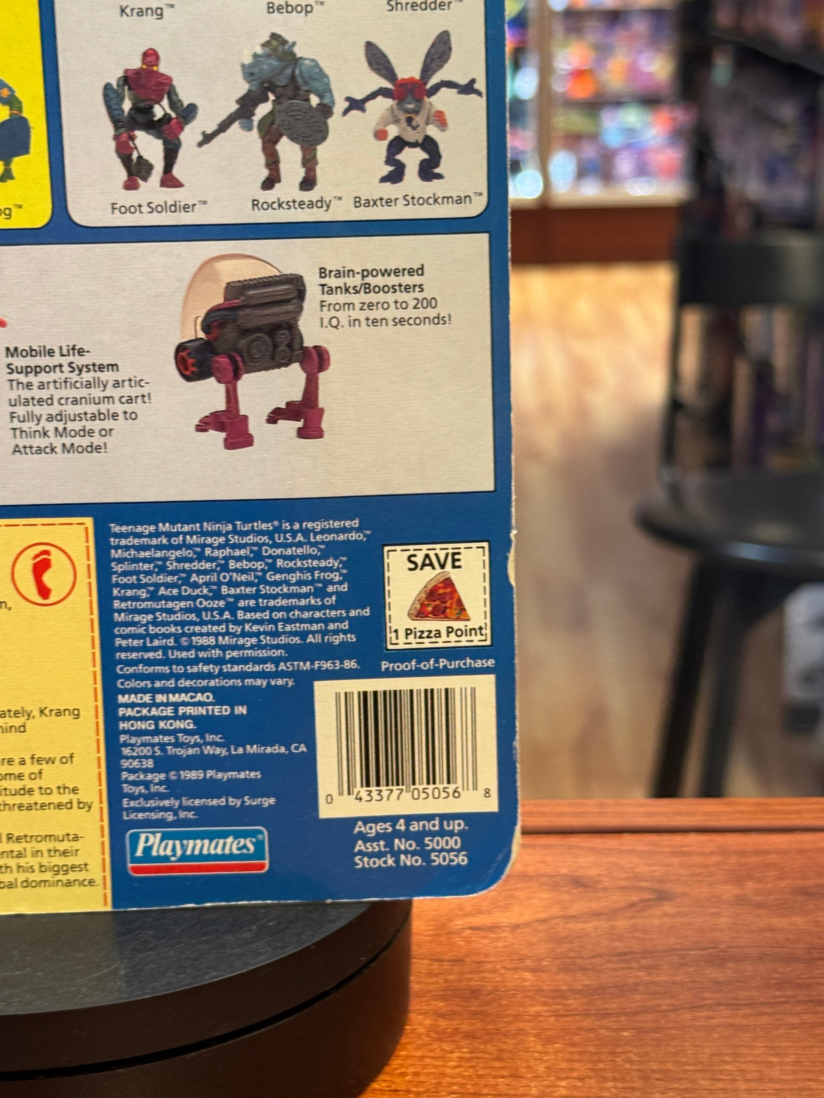 Krang with Walker 14 Back (Vintage TMNT Ninja Turtles, Playmates) SEALED product image 9, provided for visual reference and
