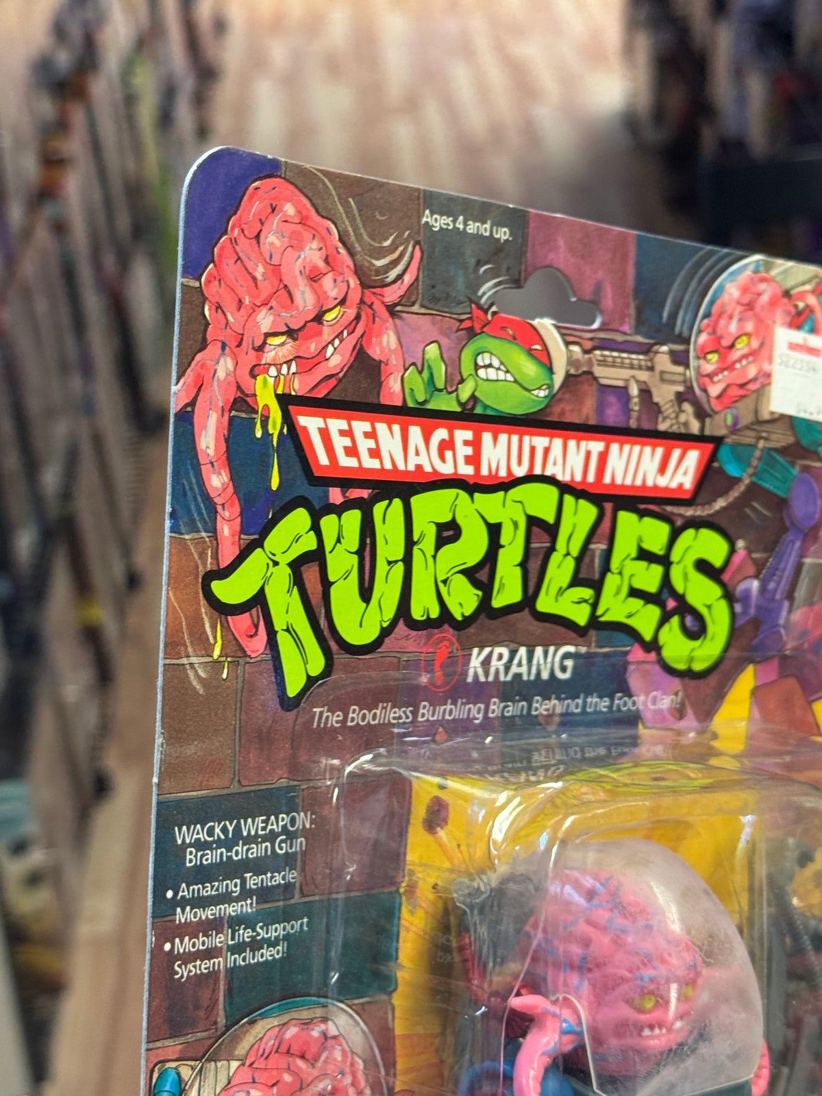 Krang with Walker 14 Back (Vintage TMNT Ninja Turtles, Playmates) SEALED product image 16, provided for visual reference and