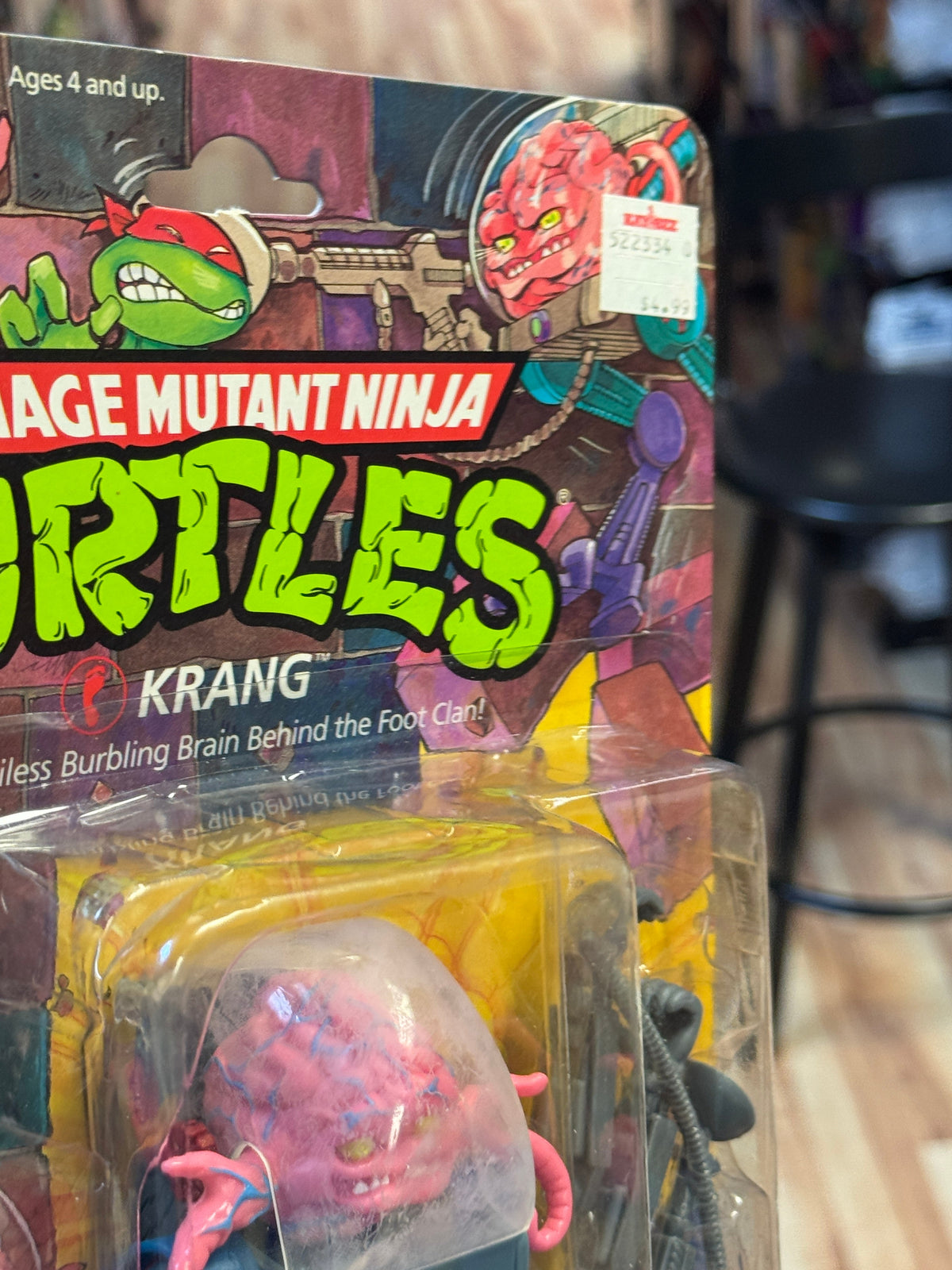 Krang with Walker 14 Back (Vintage TMNT Ninja Turtles, Playmates) SEALED product image 17, provided for visual reference and