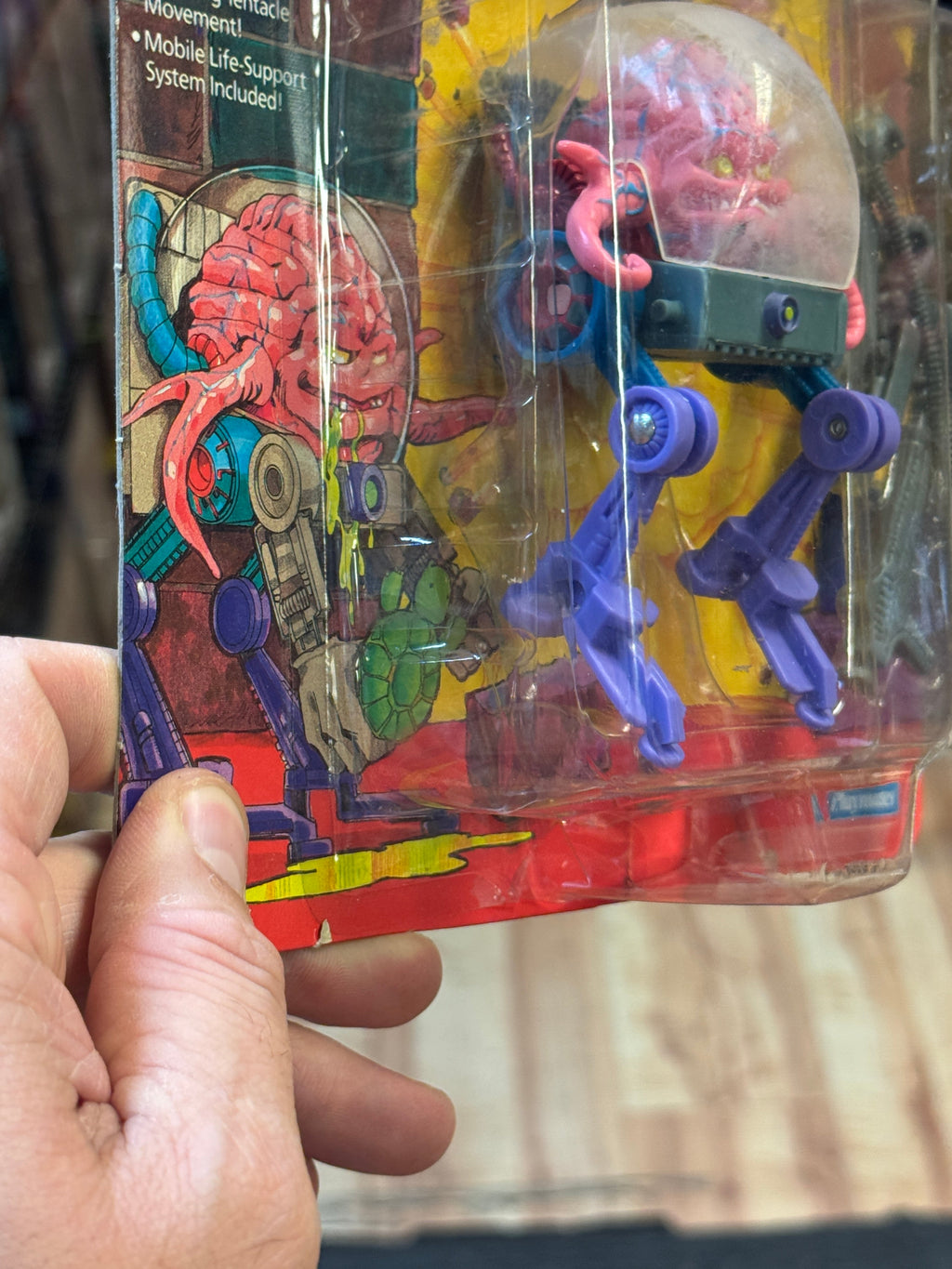 Krang with Walker 14 Back (Vintage TMNT Ninja Turtles, Playmates) SEALED product image 18, provided for visual reference and