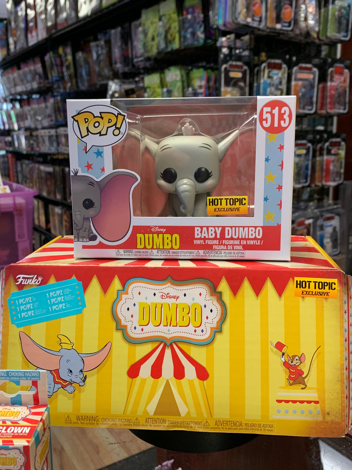 Baby Dumbo #513 Hot Topic (Funko Pop!, Disney Dumbo) product image 2, provided for visual reference and product detail review