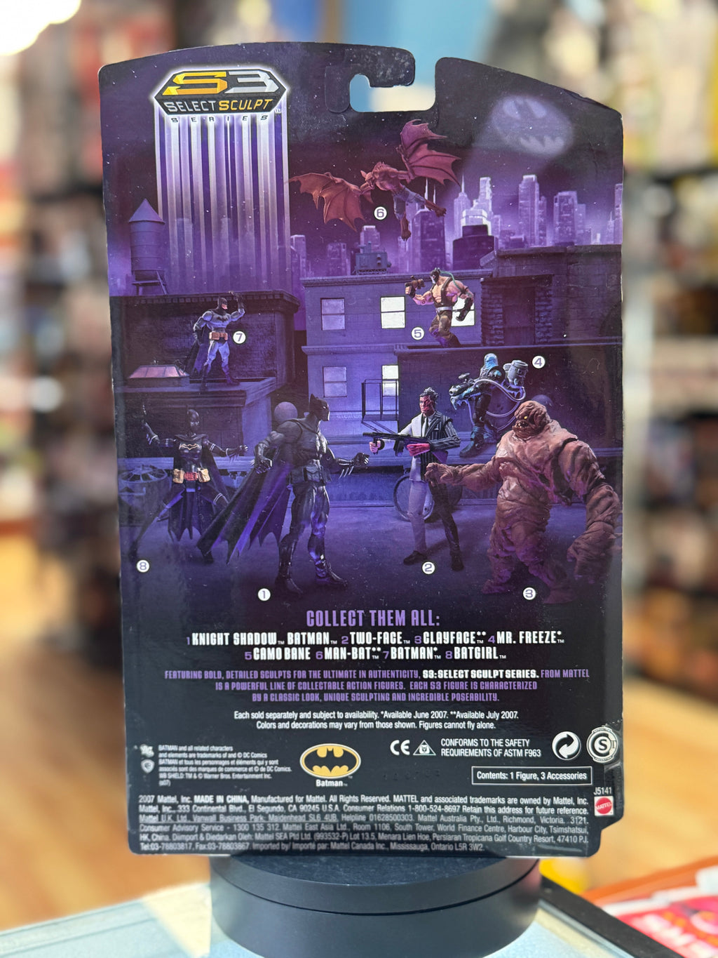 Knight Shadow Batman (DC Superheroes, Mattel) SEALED product image 6, provided for visual reference and product detail review