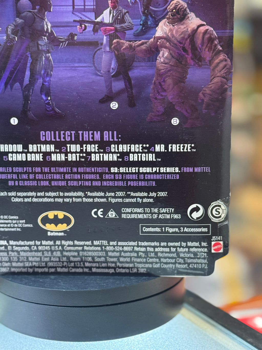 Knight Shadow Batman (DC Superheroes, Mattel) SEALED product image 3, provided for visual reference and product detail review