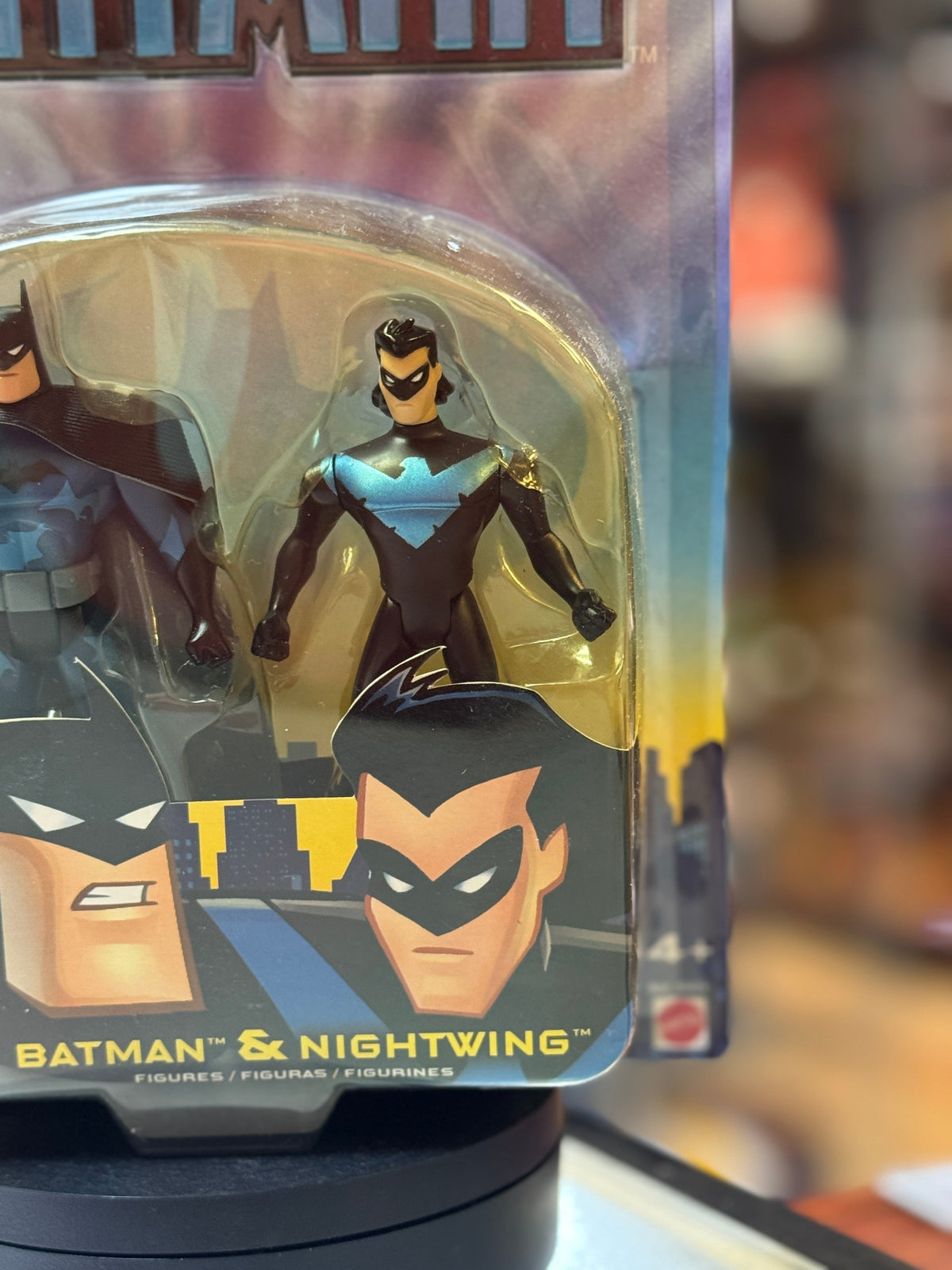 Batman & Nightwing 2 Pack (Batman Animated Series, Mattel) SEALED product image 8, provided for visual reference and product