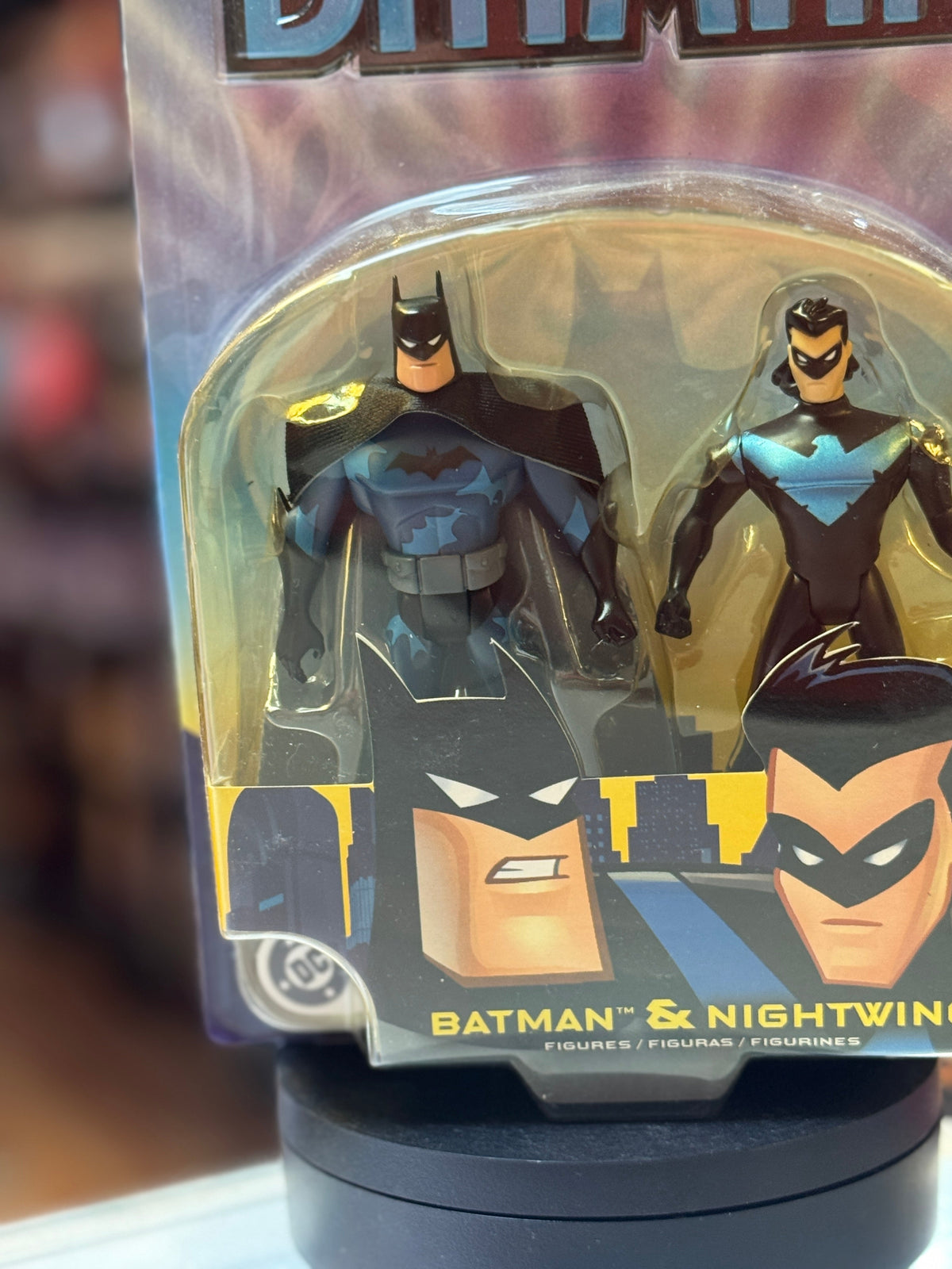 Batman & Nightwing 2 Pack (Batman Animated Series, Mattel) SEALED product image 7, provided for visual reference and product