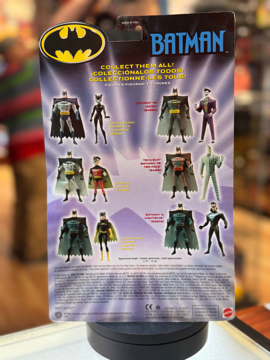 Batman & Nightwing 2 Pack (Batman Animated Series, Mattel) SEALED product image 6, provided for visual reference and product