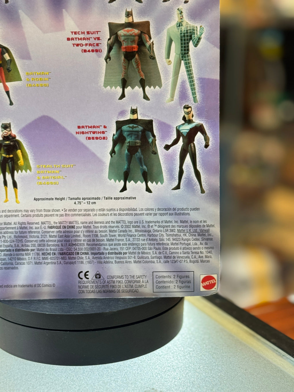 Batman & Nightwing 2 Pack (Batman Animated Series, Mattel) SEALED product image 3, provided for visual reference and product