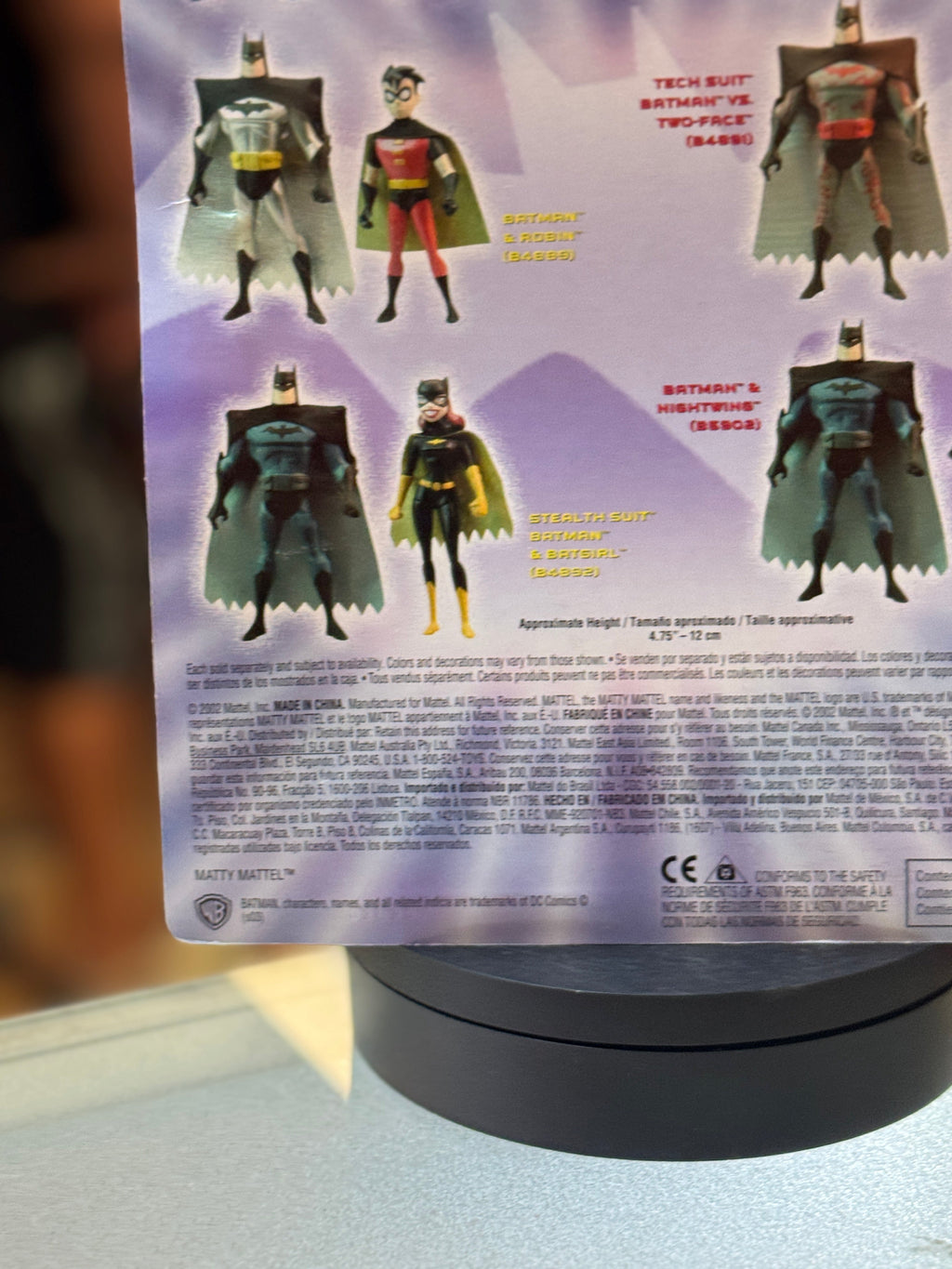 Batman & Nightwing 2 Pack (Batman Animated Series, Mattel) SEALED product image 2, provided for visual reference and product