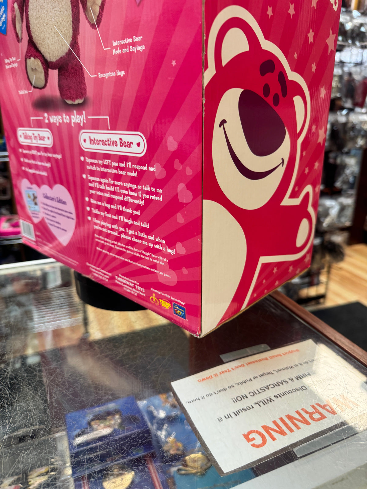 Lotso Hugging Bear (Vintage Toy Story, Thinkway) **NEW** product image 7, provided for visual reference and product detail