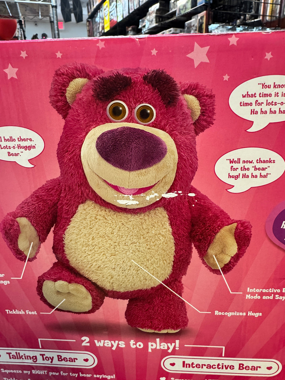 Lotso Hugging Bear (Vintage Toy Story, Thinkway) **NEW** product image 4, provided for visual reference and product detail