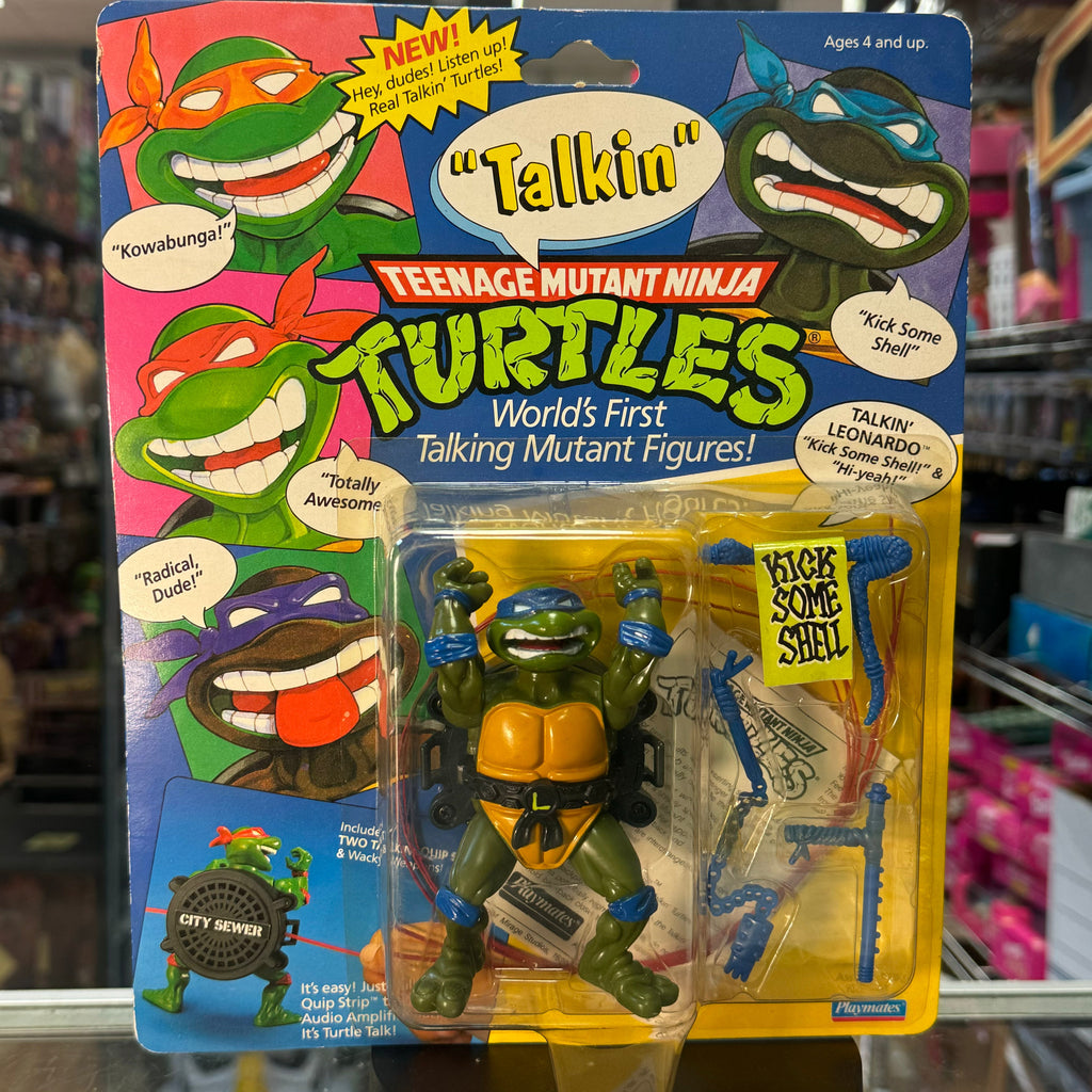 Leonardo Talkin' Turtles 5427 (Vintage TMNT Teenage Mutant Ninja Turtles, Playmates) SEALED product image 1, provided for