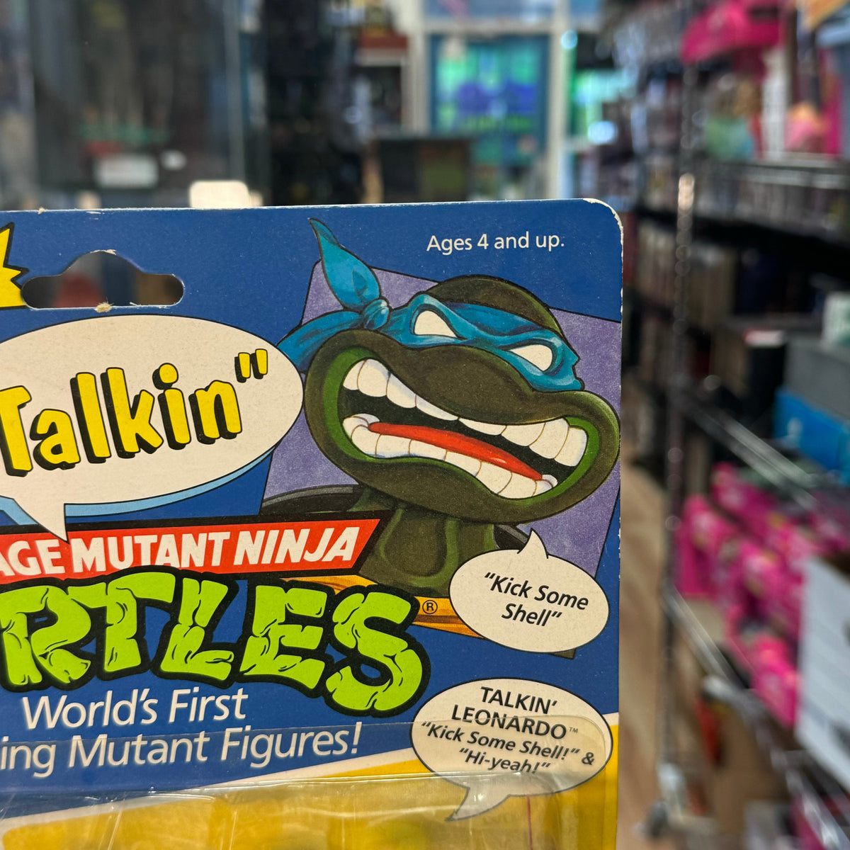 Leonardo Talkin' Turtles 5427 (Vintage TMNT Teenage Mutant Ninja Turtles, Playmates) SEALED product image 4, provided for